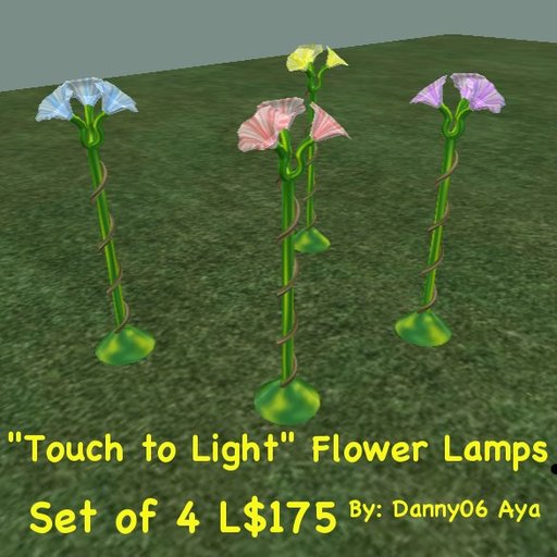 Flower Lamps(4) Touch/light