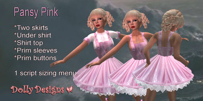 Dolly Designs-Pansy Pink-inner box