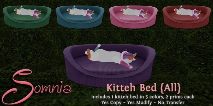 .: Somnia :. Kitteh Bed {All} {Crated}