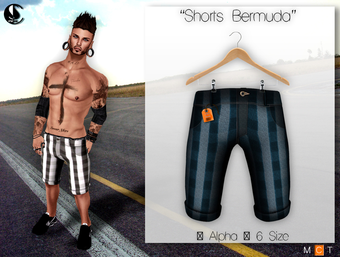 "Shorts Bermuda" Blue