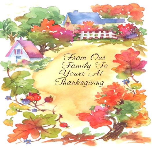 THANKSGIVING GREETING CARD