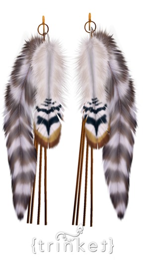{trinket} Feather Earrings