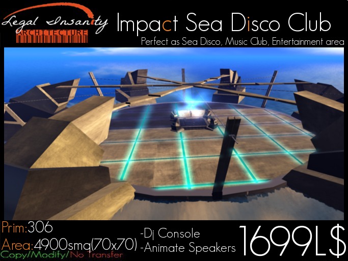 Impact Mesh Sea Disco Perfect as Disco - Music Club - Entertainment area