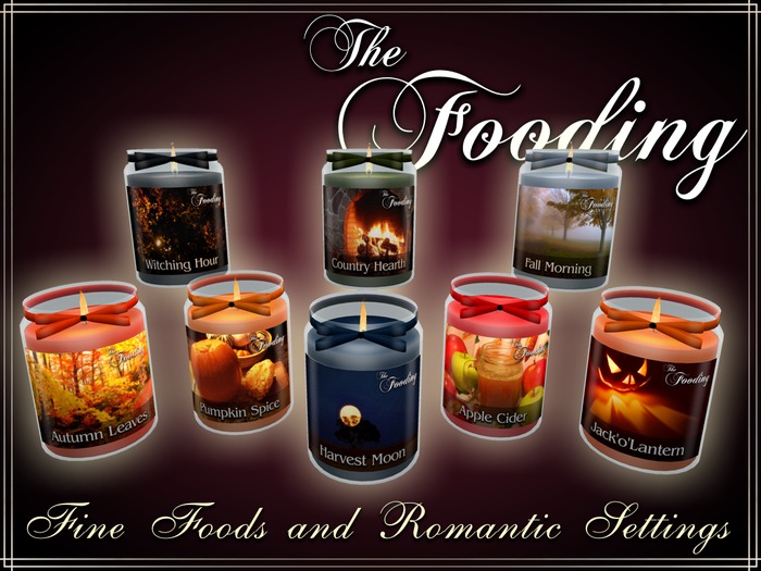 The Fooding:  Scented Candles - full set Fall