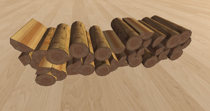 Mesh Wood Log