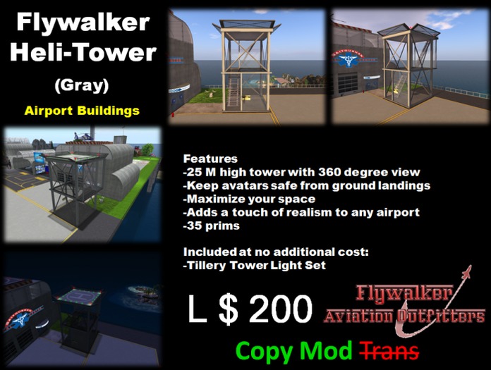 Flywalker Heli-Tower Gray
