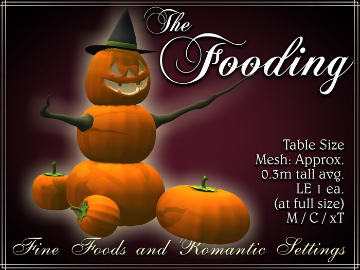 The Fooding: Jack'o'Man table size 6