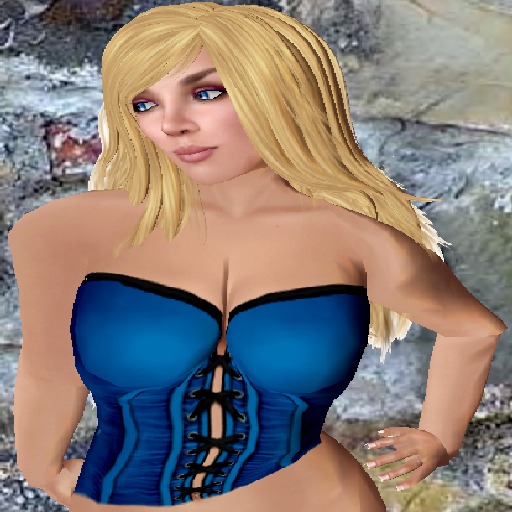 DANG! Kaylee ~ Laced Corset ~ Light Blue