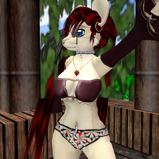 Brandi's Panties - Peppermint Candy (top not included)