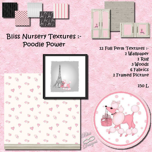 Bliss Nursery Textures - Poodle Power - Box