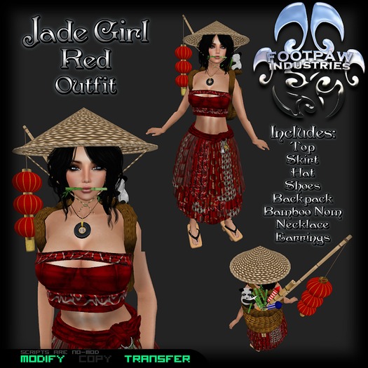[FPI] Jade Girl Red Complete Outfit
