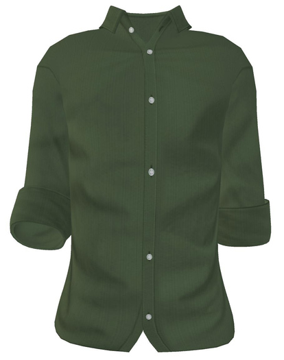 [mT] Men's Basic Dress Shirt - Green