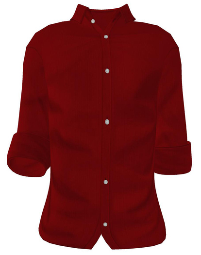 [mT] Men's Basic Dress Shirt - Red