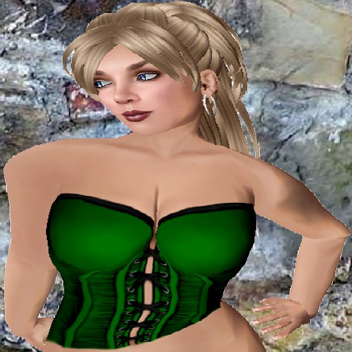 DANG! Kaylee ~ Laced Corset ~ Green