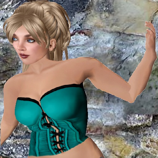 DANG! Kaylee ~ Laced Corset ~ Cyan