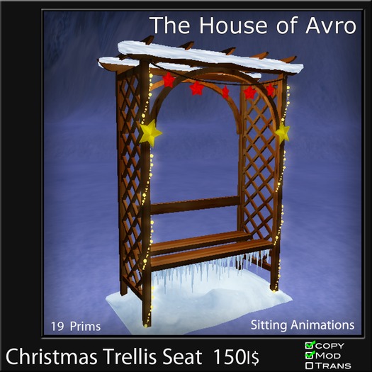Christmas trellis Seat