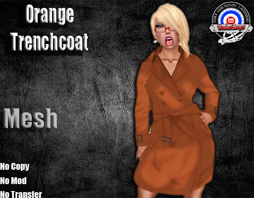 [UnderDogs] - Trenchcoat - Off Orange- Mesh
