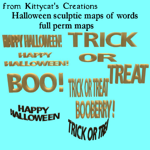 Halloween sculptie words 