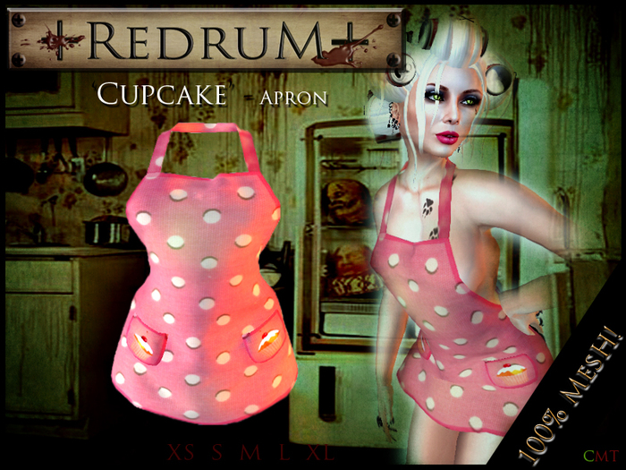 +REDRUM+ Cupcake Apron