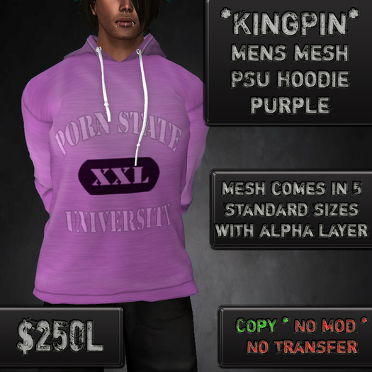 *KingPin* PSU Mesh Sweatshirt Purple