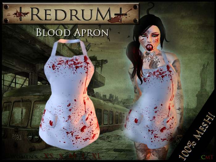 +REDRUM+ Blood Apron