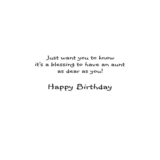 HAPPY BIRTHDAY AUNT