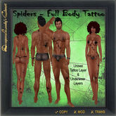 Spiders Full Body Tattoo 