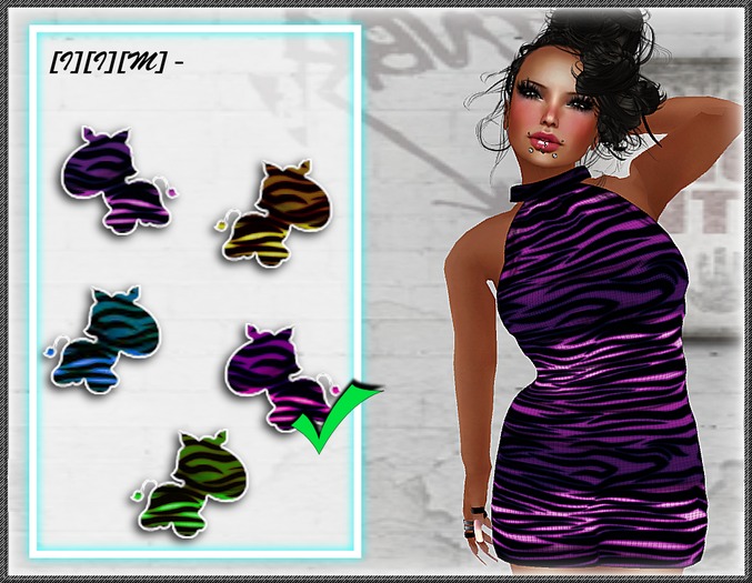 [I][I][M] - Zebra Dress Pink