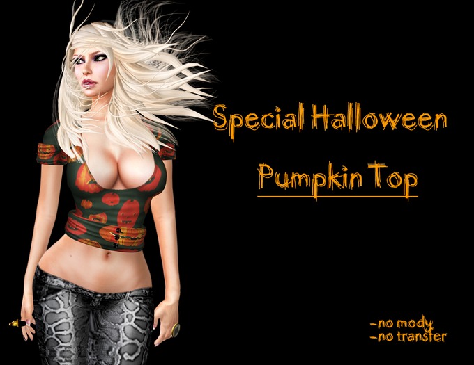 Pumpkin top -  special halloween
