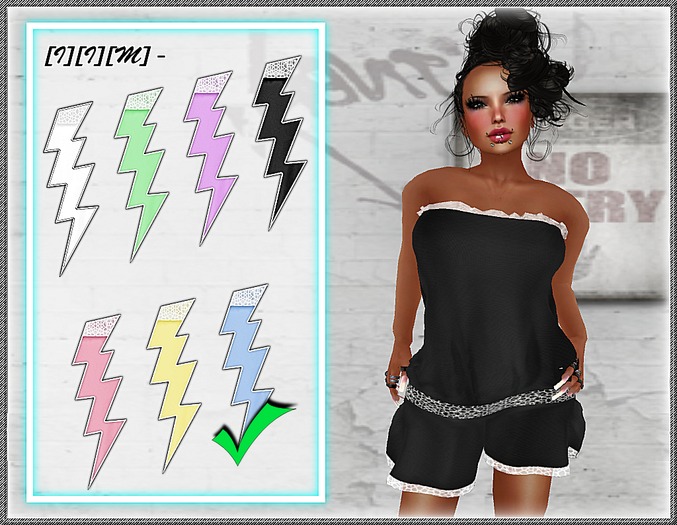 [I][I][M] - Shorty-Romper bleu