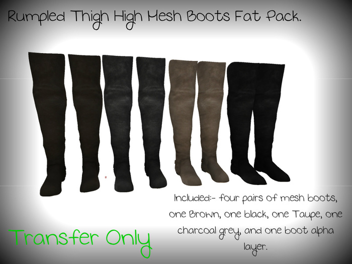 ~TB~ Rumpled Boots Fatpack