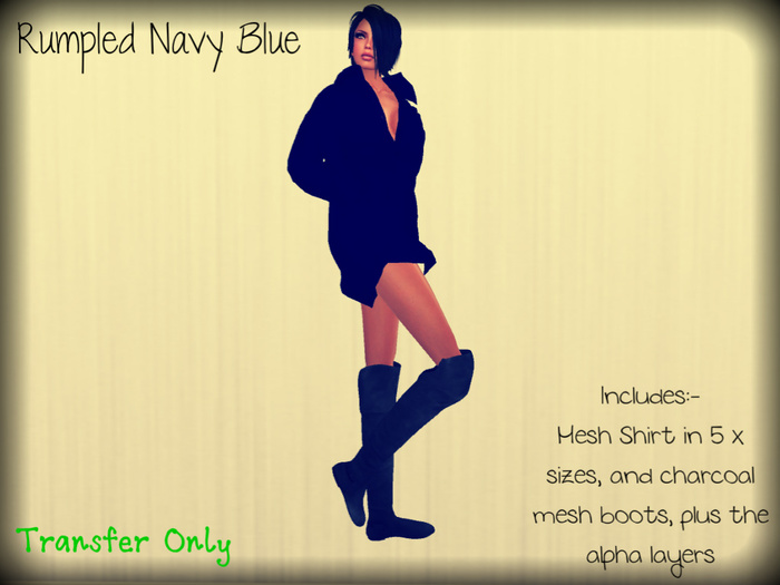 ~TB~ Rumpled Shirt Outfit  Blue (BOXED)