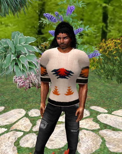 Men's Geometric Pattern Pullover Sweater