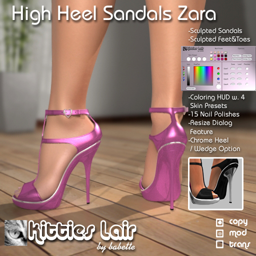 *KL* Sandals Zara - Cerise