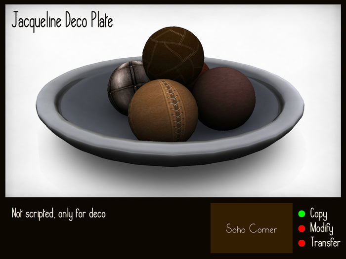 Jacqueline Deco Plate