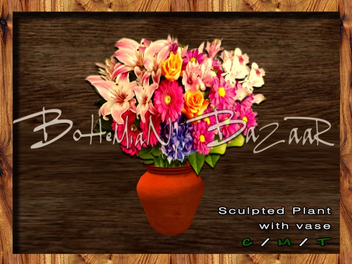 Plant with vase ( mix ) FULL PERM PROMO