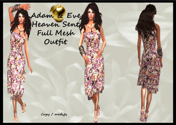 A&E Heaven Sent Sundress Complete Outfit (Rigged Mesh 3 sizes)