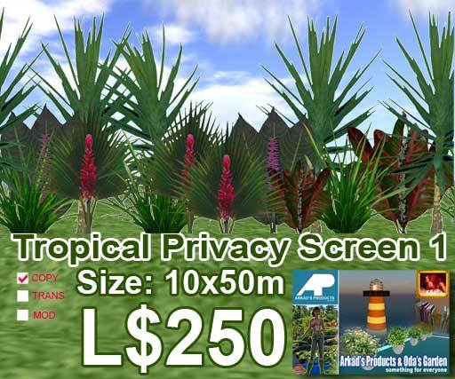 Arkad's Tropical Privacy Screen 1