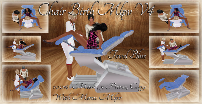LSR - Chair Birth Mlpv V4 Towel Blue