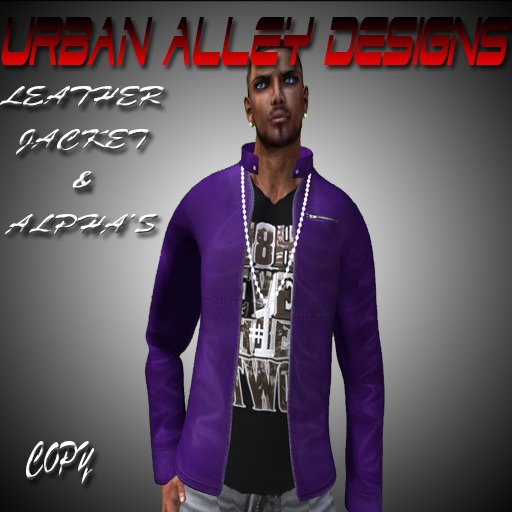 UAD Mesh Leather Jacket (Purple)
