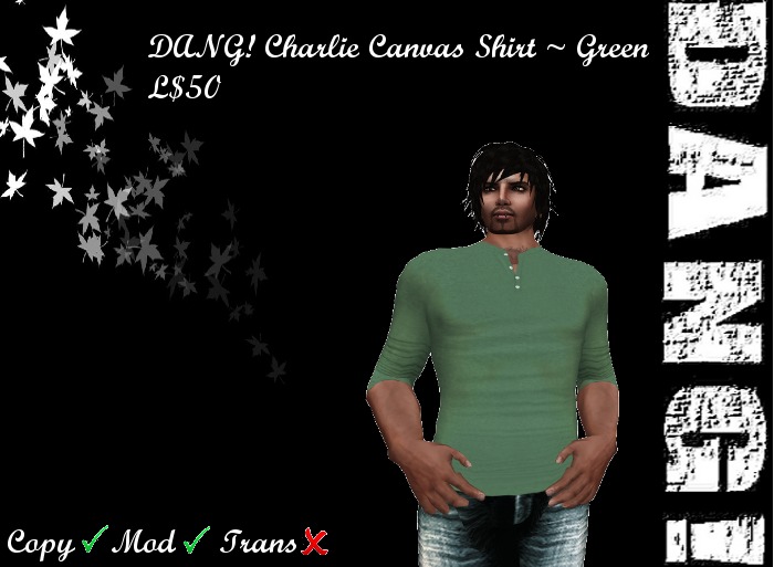 DANG! Charlie Canvas Shirt ~ Green