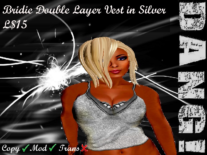 DANG! Bridie Double Layer Vest (Silver)