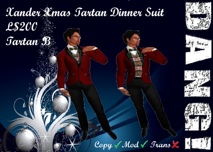 DANG! Xander ~ Xmas Dinner Suit ~ Tartan B