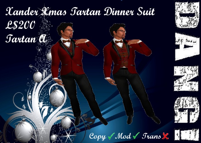 DANG! Xander ~ Xmas Dinner Suit ~ Tartan A