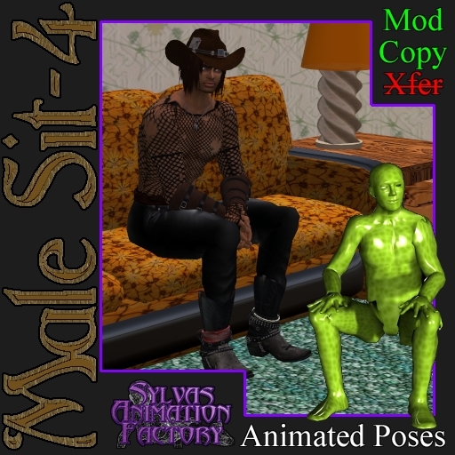 Male Sit - 4 -- Male Couch/Chair Sitting Animation (copyable)
