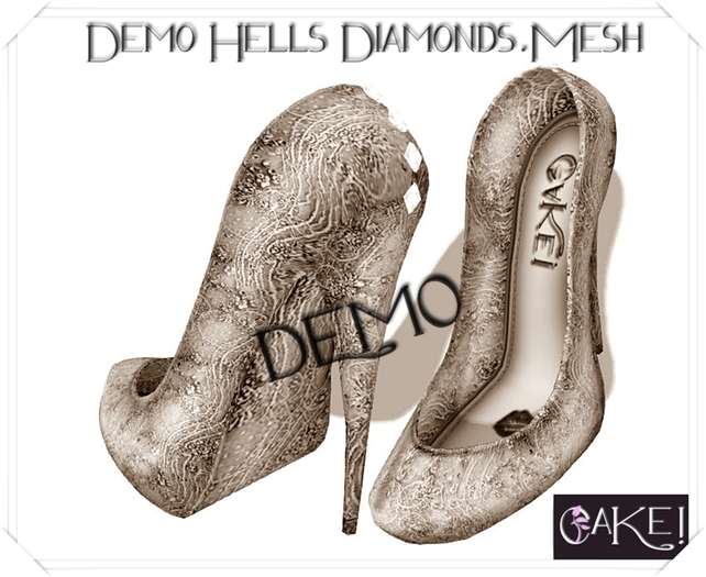 [[>CaKe!<]]DEMO.Heels Diamond-Mesh