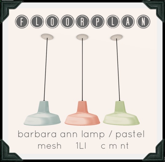 floorplan. - barbara ann lamp / pastel [ boxed ]