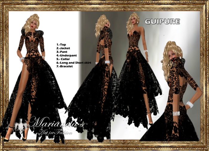 Marianela's GUIPURE black