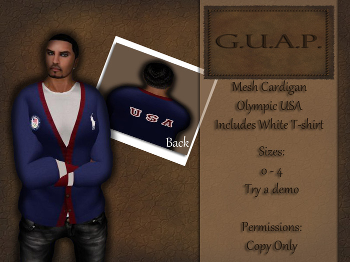 G.U.A.P. USA-Bl Cardi