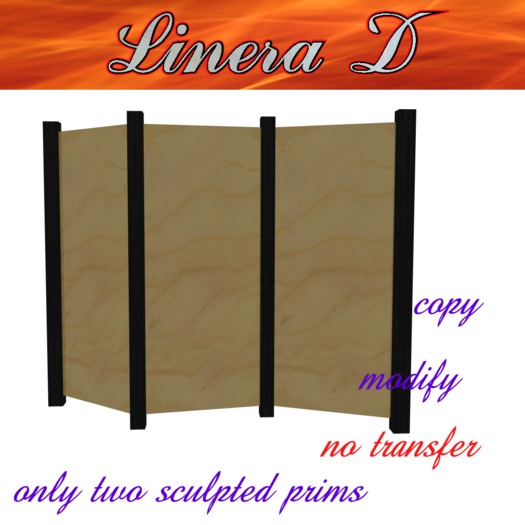 Linera D Room Divider  blank